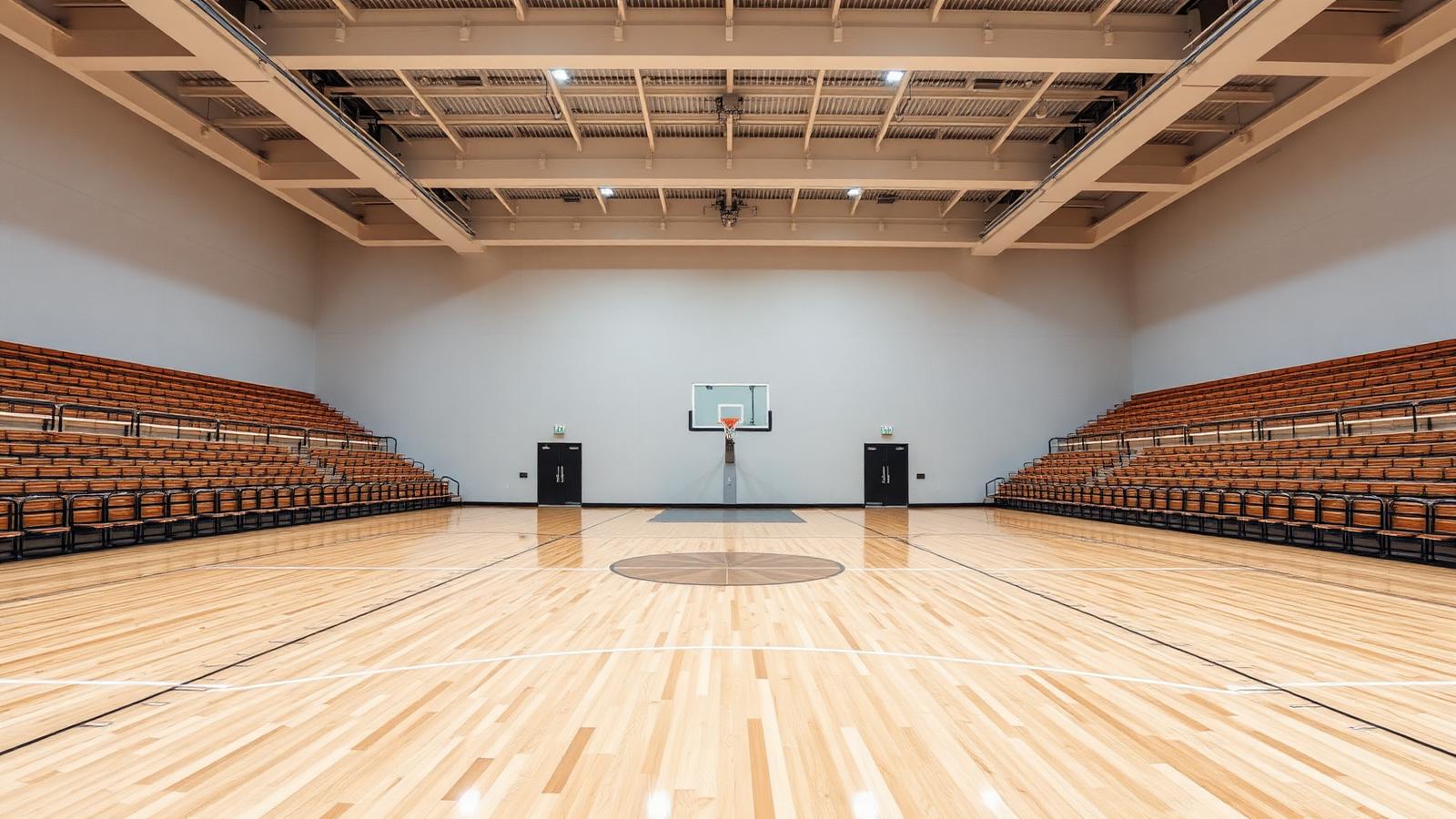 Sports hall interior